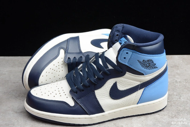 Reps BK obsidian 1 air university jordan blue 555088-140 1109